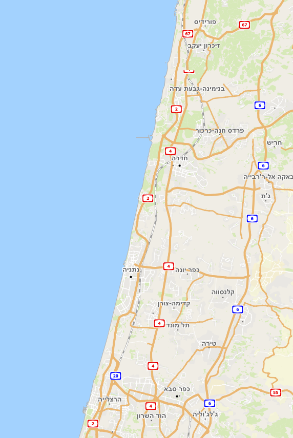 מפת ישראל